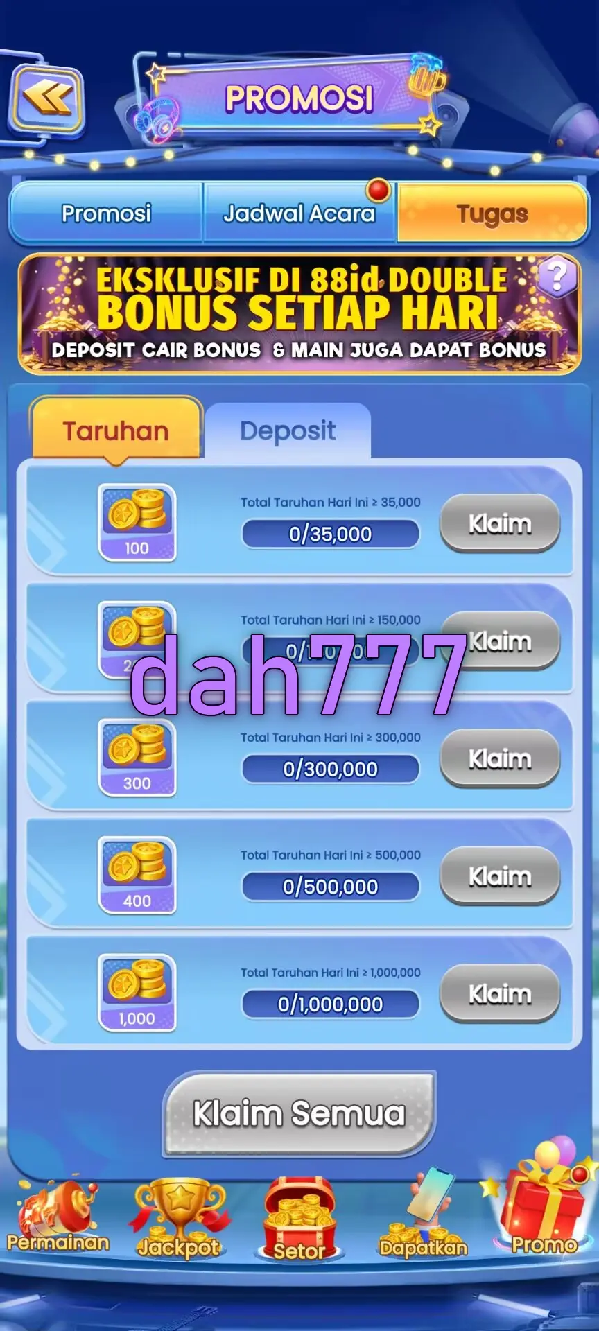 dah777 Tangkapan Layar Resmi APK